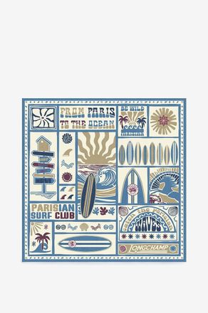 Longchamp Bedrucktes Seidentuch 90 cm