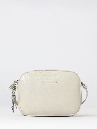 A|X Armani Exchange Borsa in pelle sintetica a grana con monogram stampato