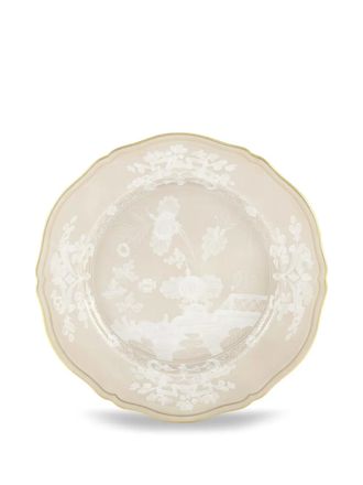 Ginori 1735 Piatto Oriente con decorazione a fiori - Toni neutri