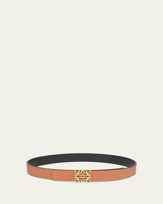 Loewe Anagram Reversible Leather Belt
