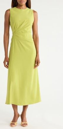 West K Side Ruched Sleeveless Dress in Sage at Nordstrom Rack, Size X-Small