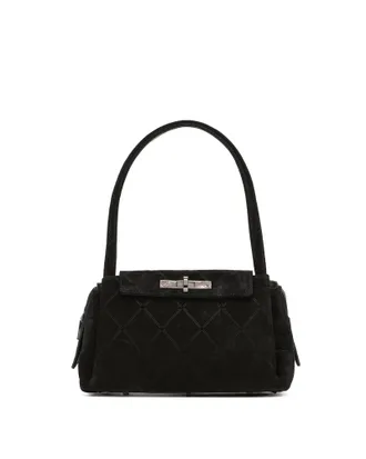 Hammitt Hammitt Charlotte Noir Diamond Suede Gunmetal Med