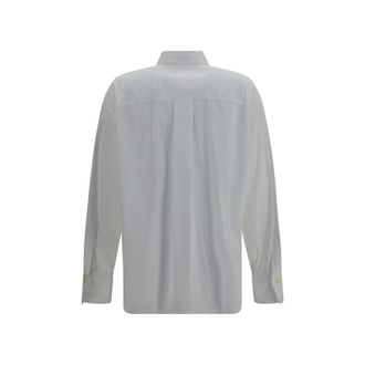 Brunello Cucinelli Womens White Cotton Dress Shirt