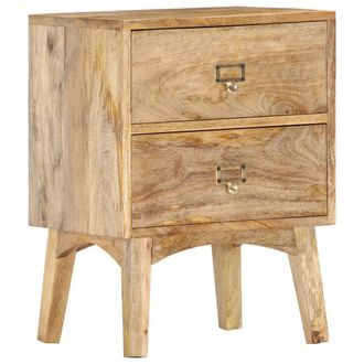 vidaXL Mesita De Noche De Madera Maciza De Mango 40x35x55 Cm Vidaxl