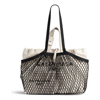Balenciaga (WMNS) Balenciaga 24/7 Medium Tote Bag Beige Black 7918092AA479960