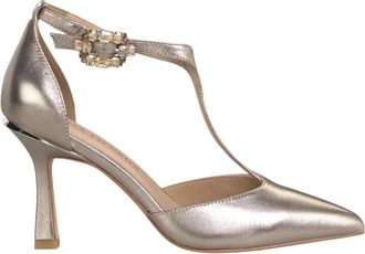 Alma En Pena Salon met Strassgesp - Dames - Pumps - Geel - 38 EU - Schoenen