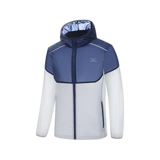 Mizuno UV Protection Jacket Navy White A2CE2A32