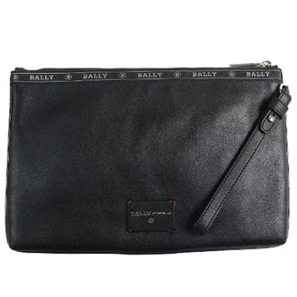 Bally Pre-owned Clutches, male, Black, Size: ONE SIZE Pre-owned Hartland Leather Clutch Bag