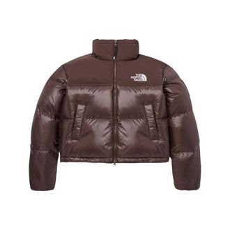 The North Face (WMNS) The North Face White Label Novelty Nuptse Down Jacket Asia Sizing Cocoa Brown NJ1DQ80L