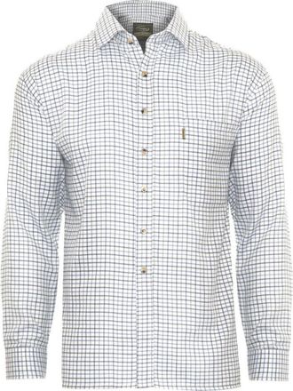 Bisley Champion Tattersall Country Casual Style Shirt-Blue-Large-Max 47,120cm, (2320)