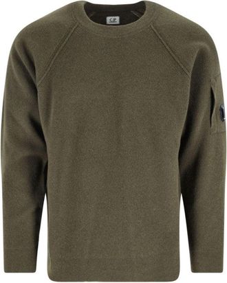 C.P. Company Classic Knit Sweater In Rich Green Hue