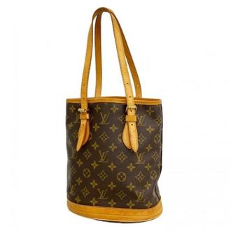 Louis Vuitton Pre-owned Bucket Bags, female, Brown, Size: ONE SIZE Pre-owned Petit Bucket Tote Bag