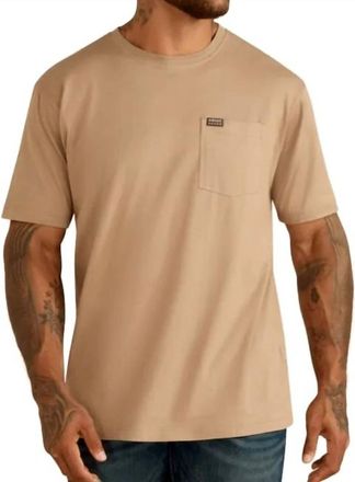 Ariat Mens Rebar Cotton Strong Shirt In Greige