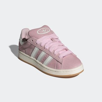 adidas Sneaker ADIDAS ORIGINALS CAMPUS 00S, Damen, Gr. 38,5, weiss (core wei&szlig;, clear pink, core wei&szlig;), Leder, Schuhe Sneaker