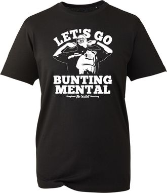 Generic Bullet Bunting Lets Go Bunting Mental Stephen Fan T-Shirt - Bold Graphic Design for Darts Enthusiasts & Sports Fans for Darts Lovers (Black, 12 Years)
