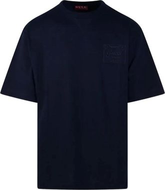 Gucci T-Shirts, male, Blue, Size: XL Firenze T-shirt