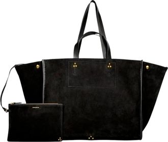 Jerome Dreyfuss L&eacute;on L Tote - Dames - Shoppers - Zwart - ONE Size - Leer - Tassen