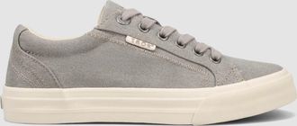 Taos Womens Plim Soul Sneaker In Grey Wash Canvas