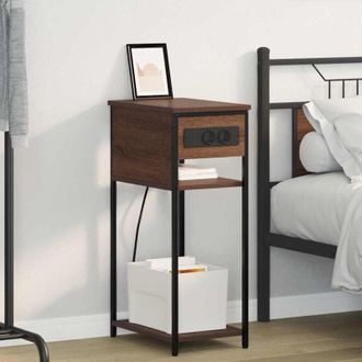 vidaXL Armadio da Notte Rovere marrone 41 x 28 x 76 cm - Vidaxl