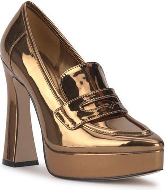 Jessica Simpson Nanelie Platform Pump in Bronze 02 at Nordstrom, Size 6