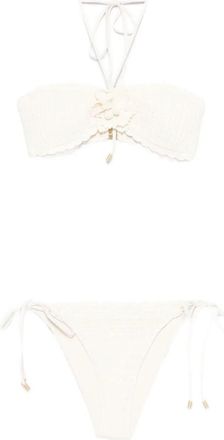 Zimmermann Awaken Crochet Flower Bikini