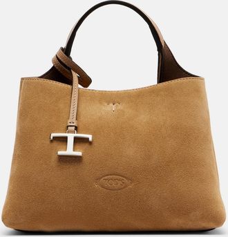 Tod's Apa Mini suede tote bag