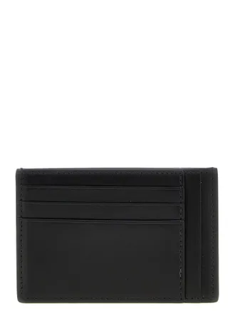 Gucci GG Hammered Leather Card Case - Black