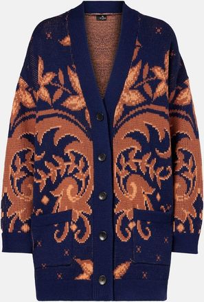 Etro Cardigan in lana jacquard