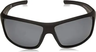 Body Glove Polarized Silver Wrap Mens Sunglasses 10264222.CGR BLKSIL