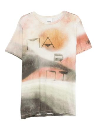 Isabel Marant graphic print T-shirt - Beige