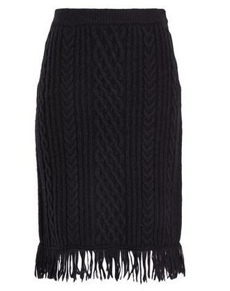 8 by YOOX WOOL BLEND CHUNKY KNIT SKIRT
