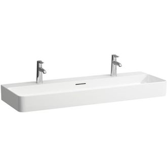 Laufen Lavabo Laufen Val, Bajo Encimera, 2 Agujeros Para Grifo, Con