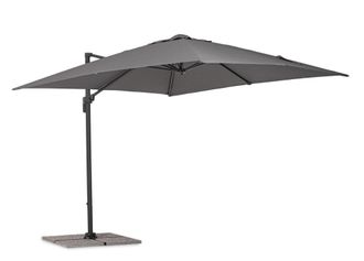 BIZZOTTO Sombrilla de aluminio con brazo antracita/gris 3x3