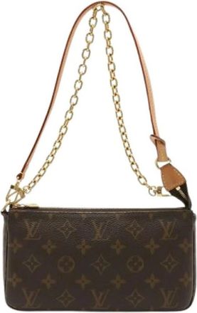 Louis Vuitton Pre-owned Vintage Schoudertas - Dames - Vintage Schoudertas - Bruin - ONE Size - Vintage