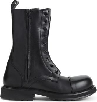Balenciaga Black Leather Boots