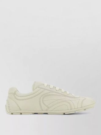 Prada leather low-top sneakers