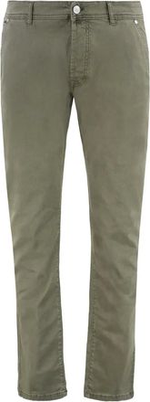 Moorer Pantaloni con 5 tasche - Verde