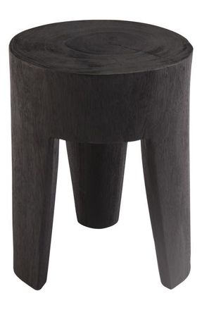 RENWIL Katmai Wood Accent Table in Burned Black at Nordstrom