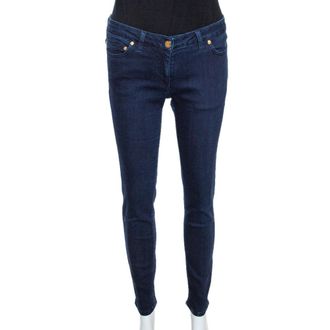 Roberto Cavalli Indigo Denim Tapered Fitted Jeans M