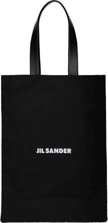 Jil Sander Book Tote Bag - Heren - Shoppers - Zwart - ONE Size - Katoen - Tassen