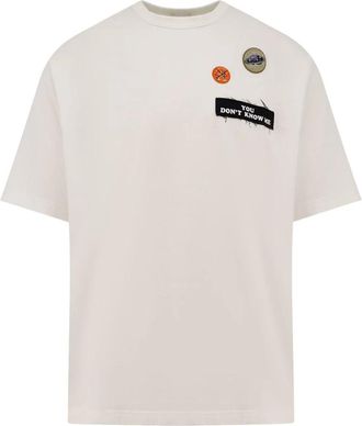 Undercover Witte T-shirts en Polos met Logo - Heren - T-shirts - Wit - M - Katoen - Tops