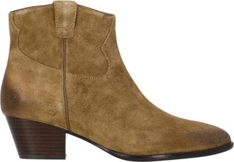Ash Bruine Su&egrave;de Leren Laarzen voor Vrouwen - Dames - Cowboylaarzen - Bruin - 40 EU - Su&egrave;de - Schoenen
