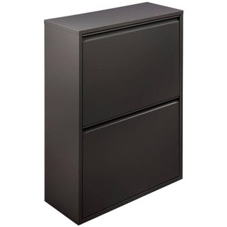 Dmora Dmora - Pattumiera AnuKhatun, Cestino portarifiuti, Bidone per raccolta differenziata, Mobile per spazzatura, 60x25 h93 cm, Grigio