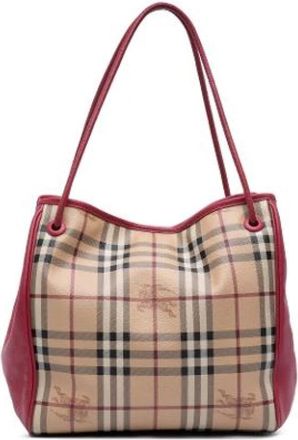 Burberry Pre-owned Tote - Dames - Vintage Schoudertas - Beige - ONE Size - Leer - Vintage