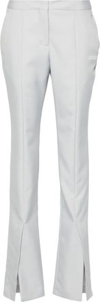 Off-white Corporate Tech tailored trousers - women - Polyester/Cotton - 40 - Blue