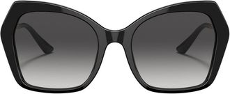 Dolce & Gabbana Eyewear oversized hexagonal-frame sunglasses - women - Acetate - 56 - Black