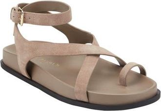 Marc Fisher Bevy Ankle Strap Sandal in Taupe at Nordstrom, Size 7.5