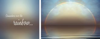 Queence Leinwandbild »Rainbow«