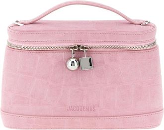 Jacquemus Le Petit Vanity - Dames - Handtassen - Roze - ONE Size - Leer - Tassen