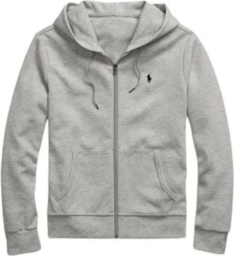 Polo Ralph Lauren Hoodies & sweatvesten, Heren, Grijs, L, Katoen, Ritssluiting Hoodie Sweatshirt Katoenmix Jogger